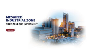 Industrial facilities at Mesaieed Industrial Zone under Manateq in Qatar